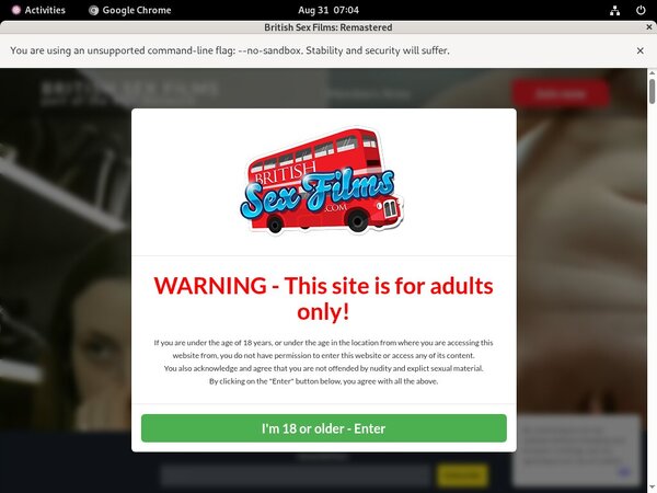 Britishsexfilms.com Vendo Page