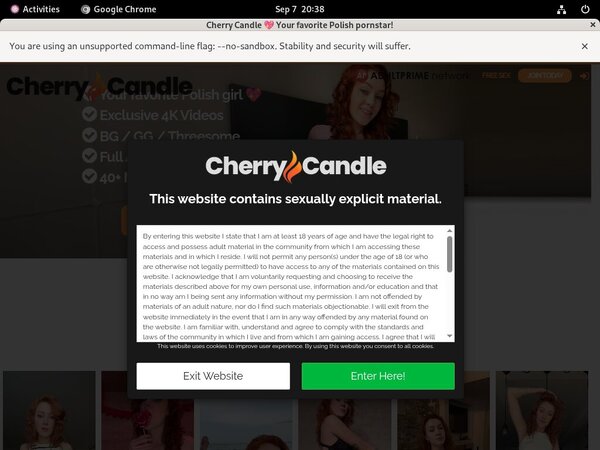 Cherry Candle Paypal Account