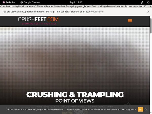 Crush Feet Bbw
