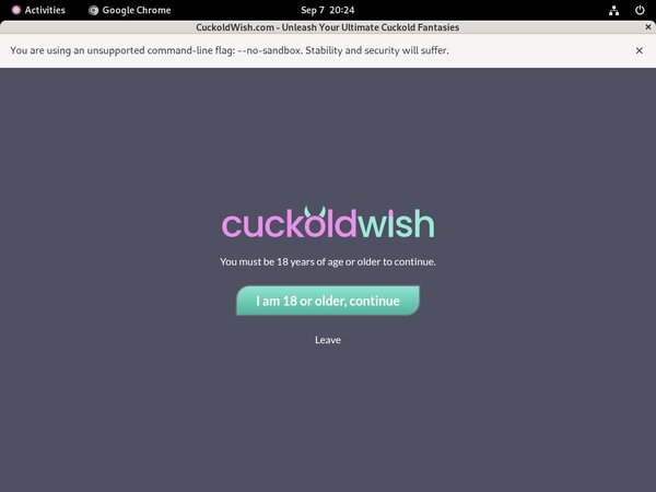 Cuckold Wish Free Premium Account