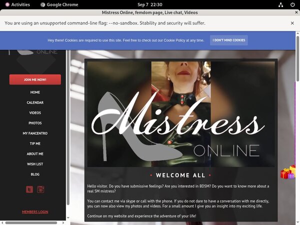 Discount Mistressonline.eu Subscription