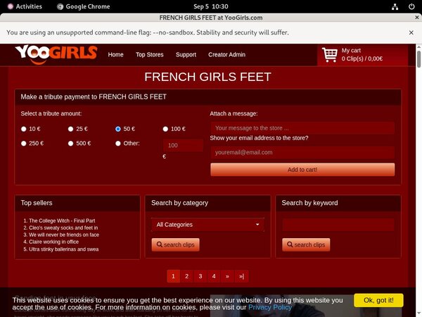 FRENCH GIRLS FEET Id