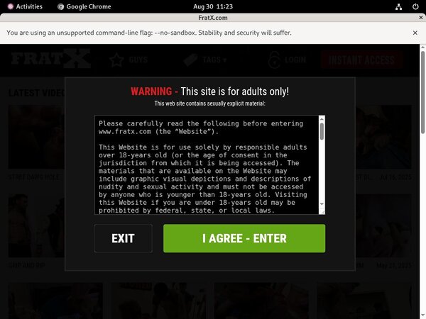 Fraternityx.com Trial