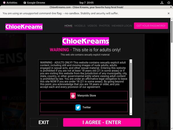 Free Accounts In Chloe Kreams