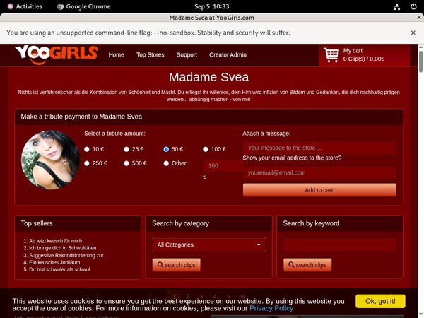 MadameSvea Account Membership