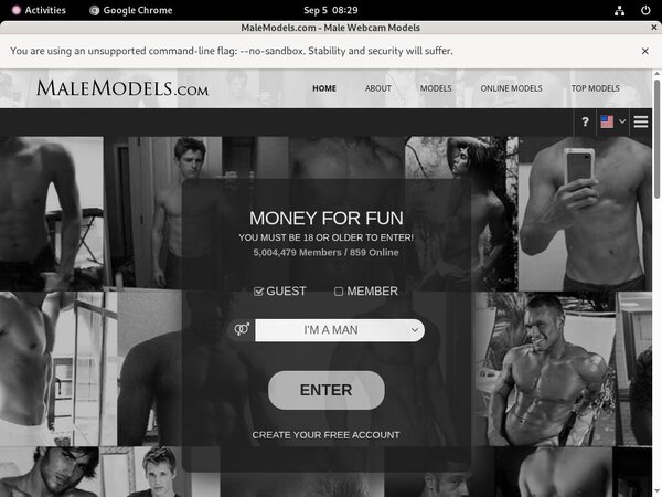 Male Models Using Paypal