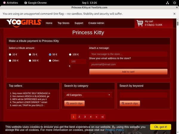 PrincessKitty Pay Site