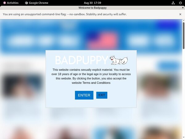 Sign Up For Badpuppy.com