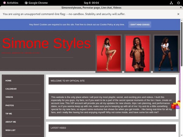 Simonestylesxxx.modelcentro.com Hack Login