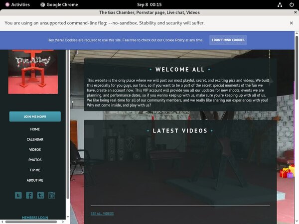 TheGasChamber Register Form
