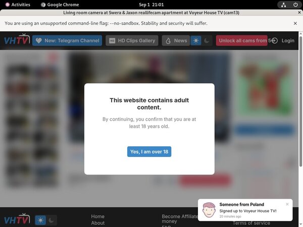 Voyeur-house.tv Hack Account