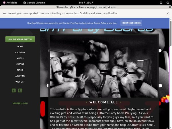 XtremePartyGoers Pricing