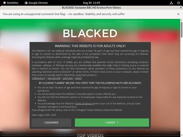 Blacked Discount Sign Up